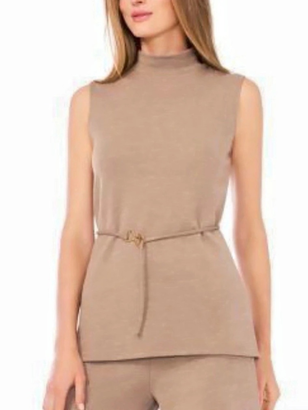 Vince Camuto Sleeveless High Neck Tunic in Brown NWT -size XL